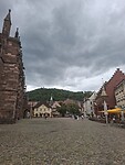 Dreigende wolken boven de Munster...