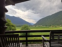 Uitzicht vanop ons balkon in Nassereith ❤️