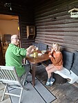Aperitief op ons balkon