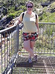at the top of the falls