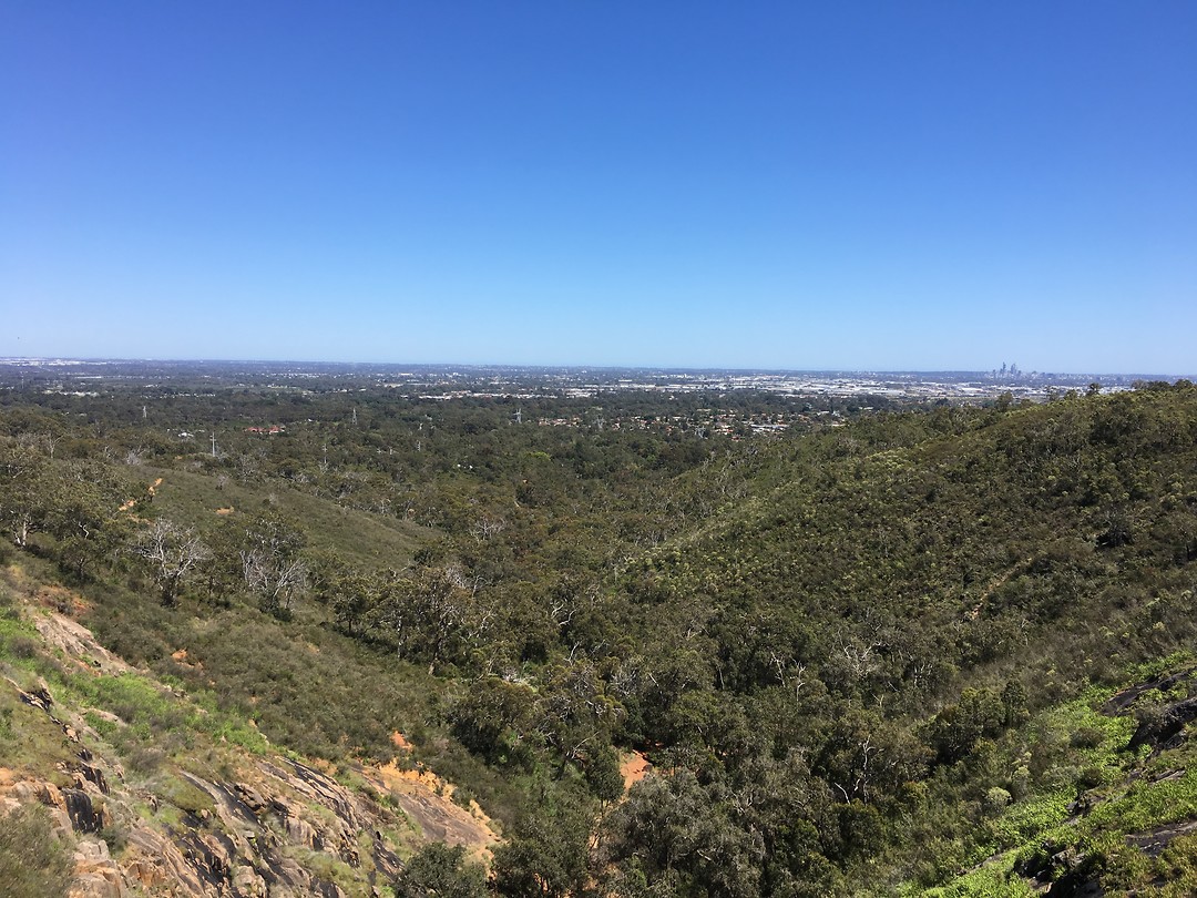 The view over Perth