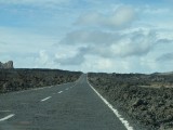 De weg door het lava