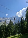 Eiger express vanaf wandeling holenstein brandegg