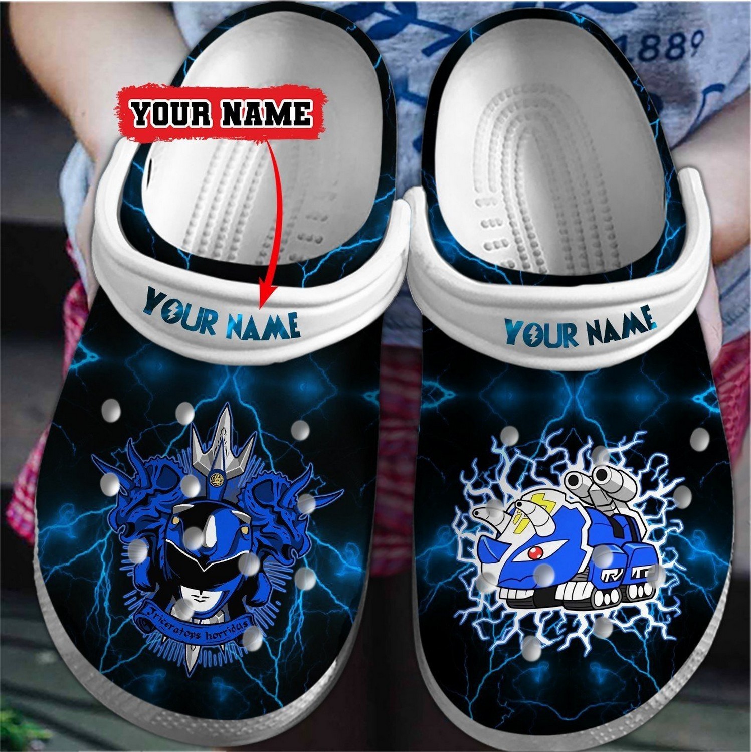 Custom Name Power Rangers Movie Billy Cranston Clogs Fast Shipping Service Available