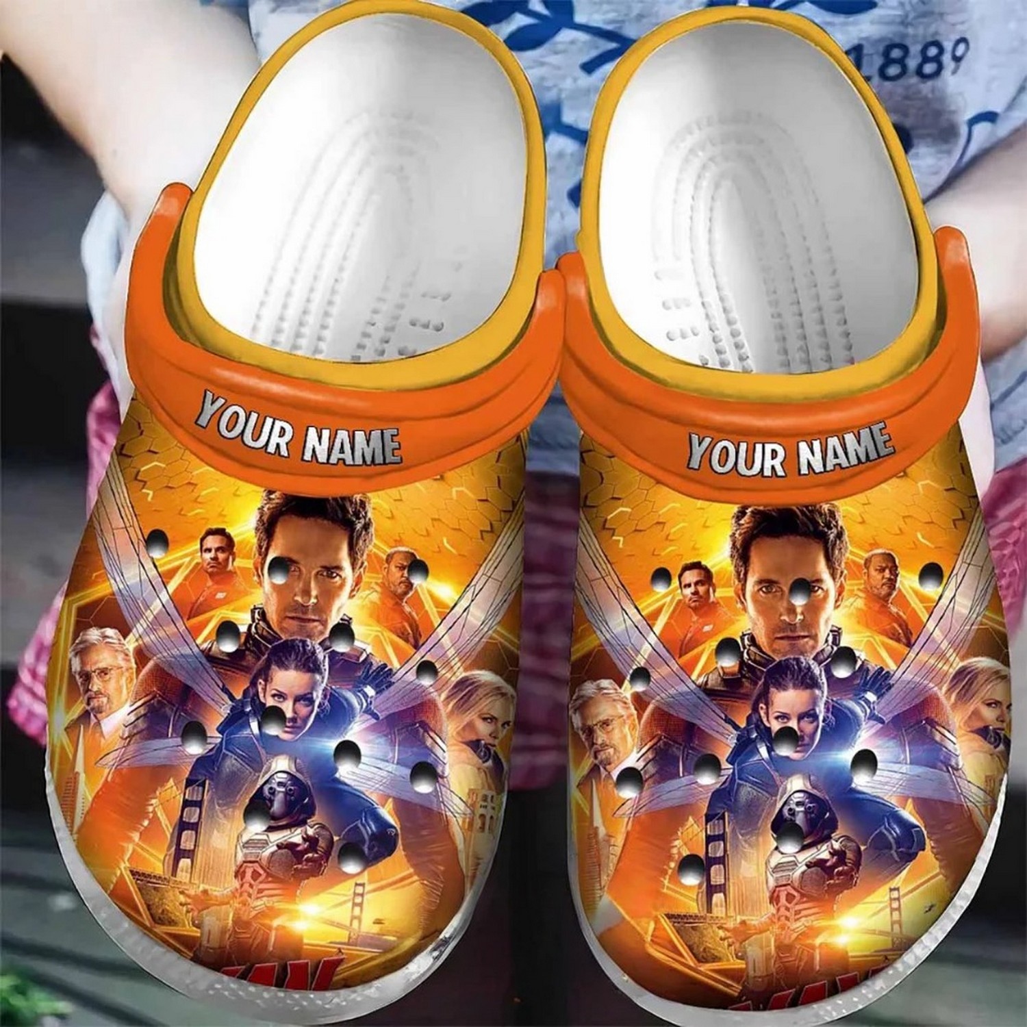 Custom Name Ant Man And The Wasp Characters Clogs For Kids And Adults