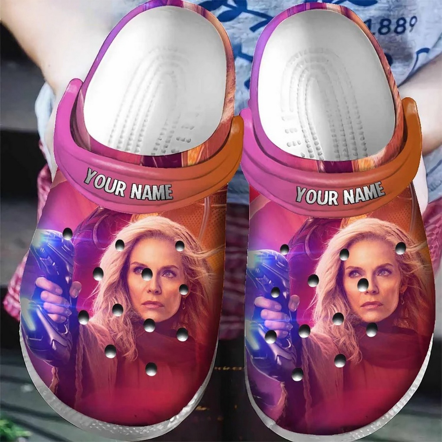 Custom Name Ant Man Janet Van Dyne Clogs For Kids & Adults