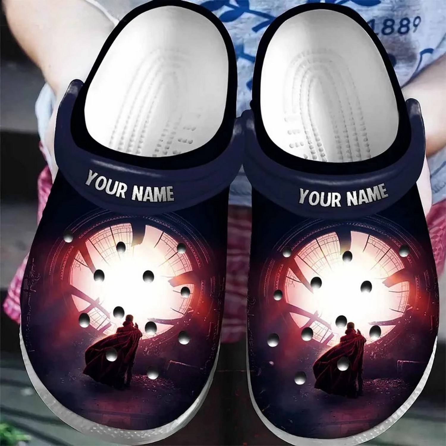 Custom Name Doctor Strange In The Multiverse Of Madness Time Line Clogs For Kids And Adults