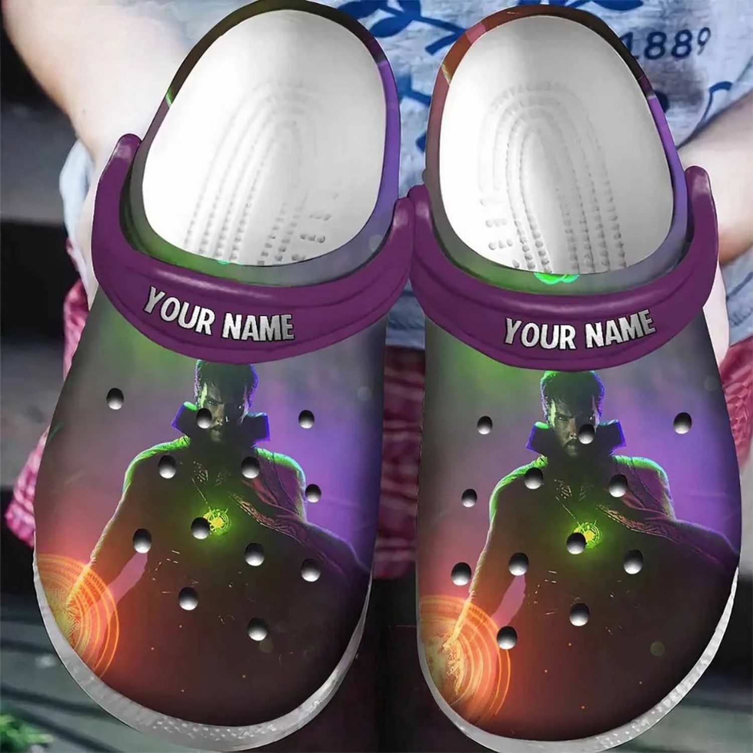 Custom Name Doctor Strange Magic Clogs For Kids & Adults