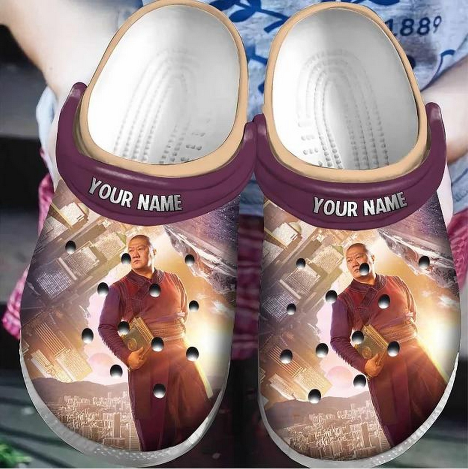 Custom Name Doctor Strange Wong Unreal City Clogs For Kids And Adults