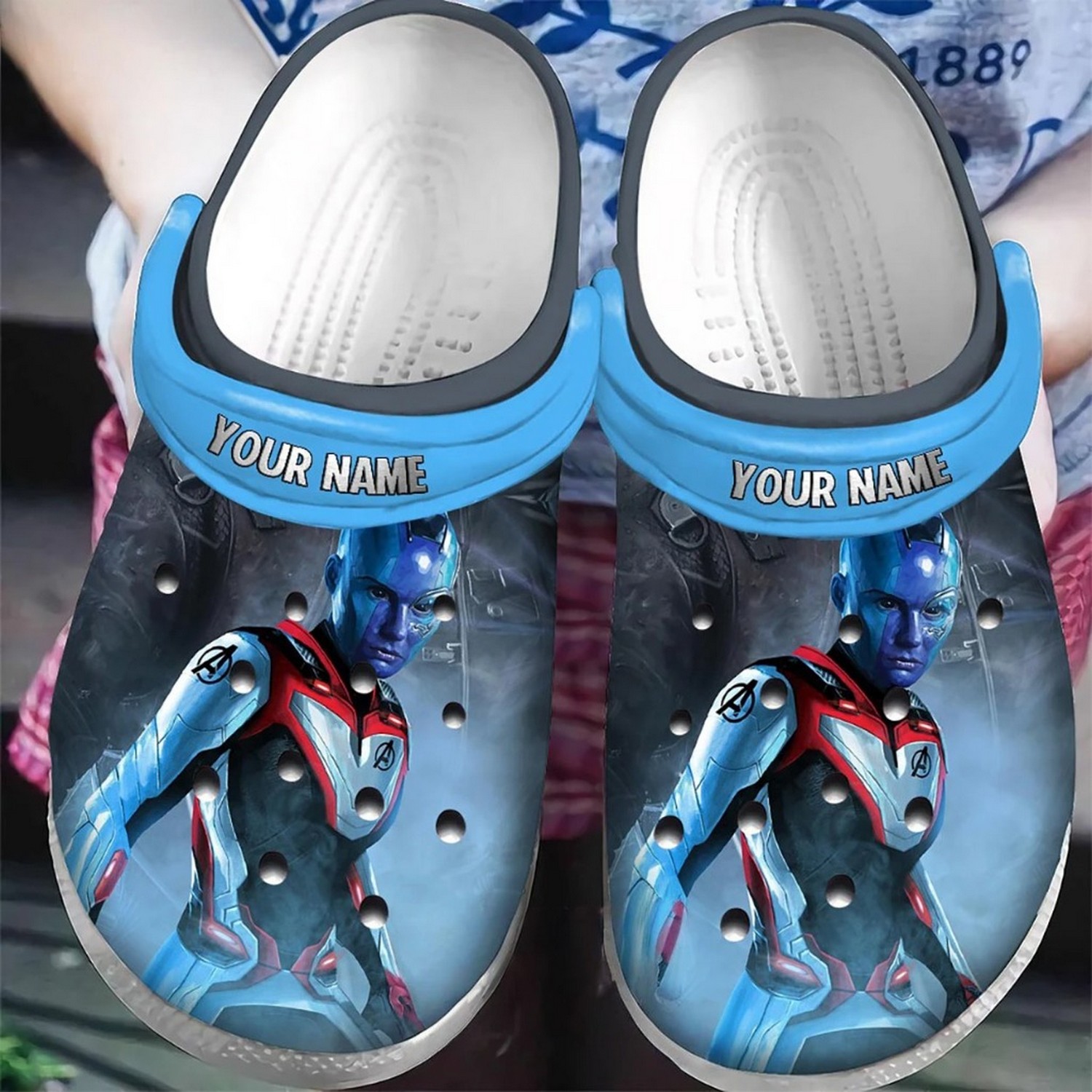 Custom Name Guardian Of The Galaxy Nebula Avengers Clogs For Kids & Adults