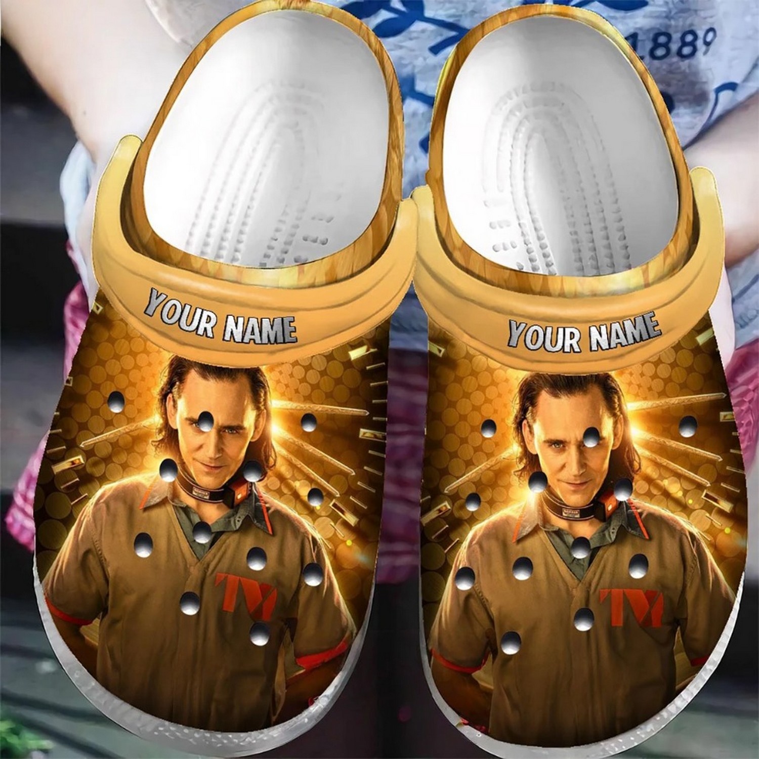 Custom Name Loki Goes Up Against The Past Clogs For Kids And Adults