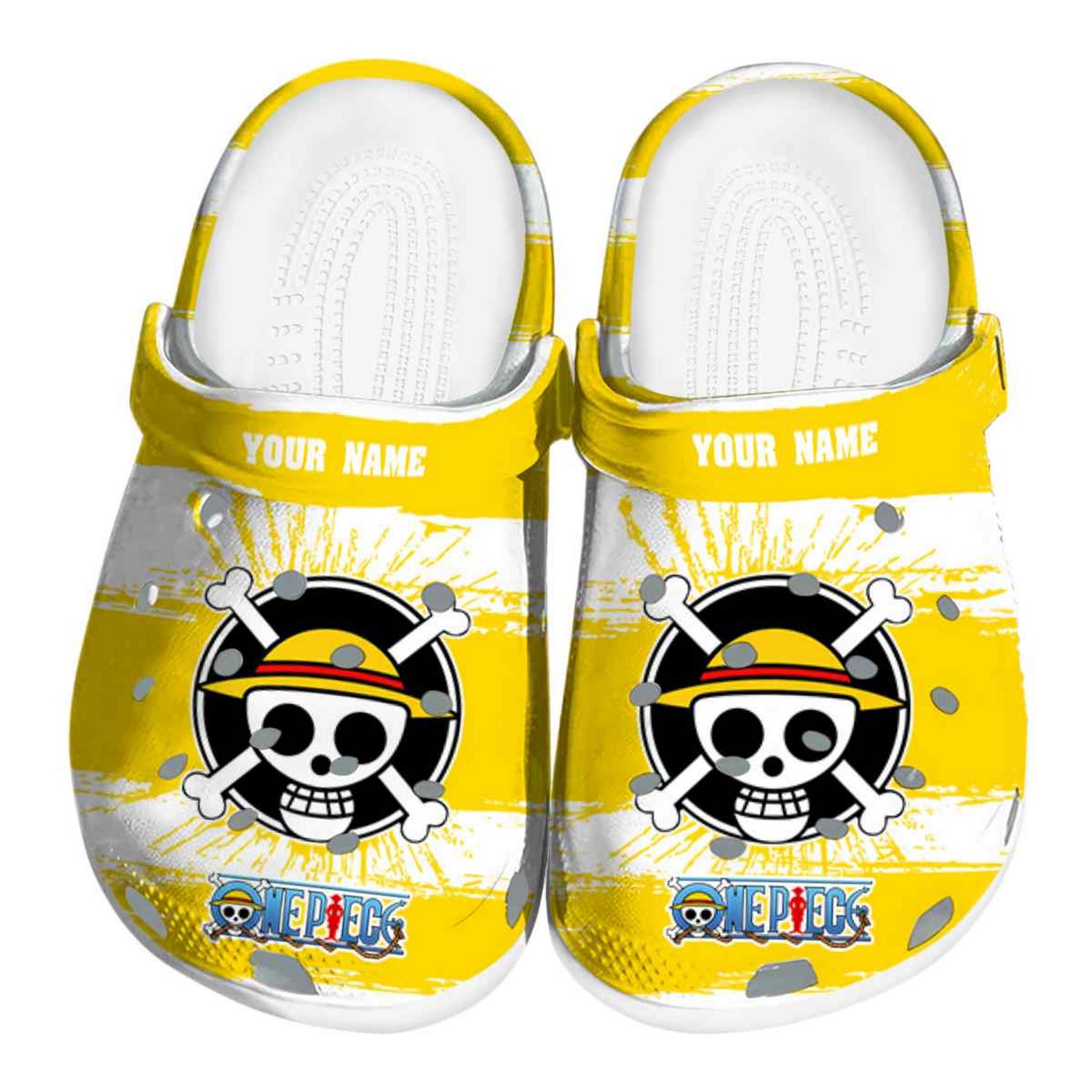 Custom Name One Piece Paint Splatter Graphics Clogs For Kids And Adults