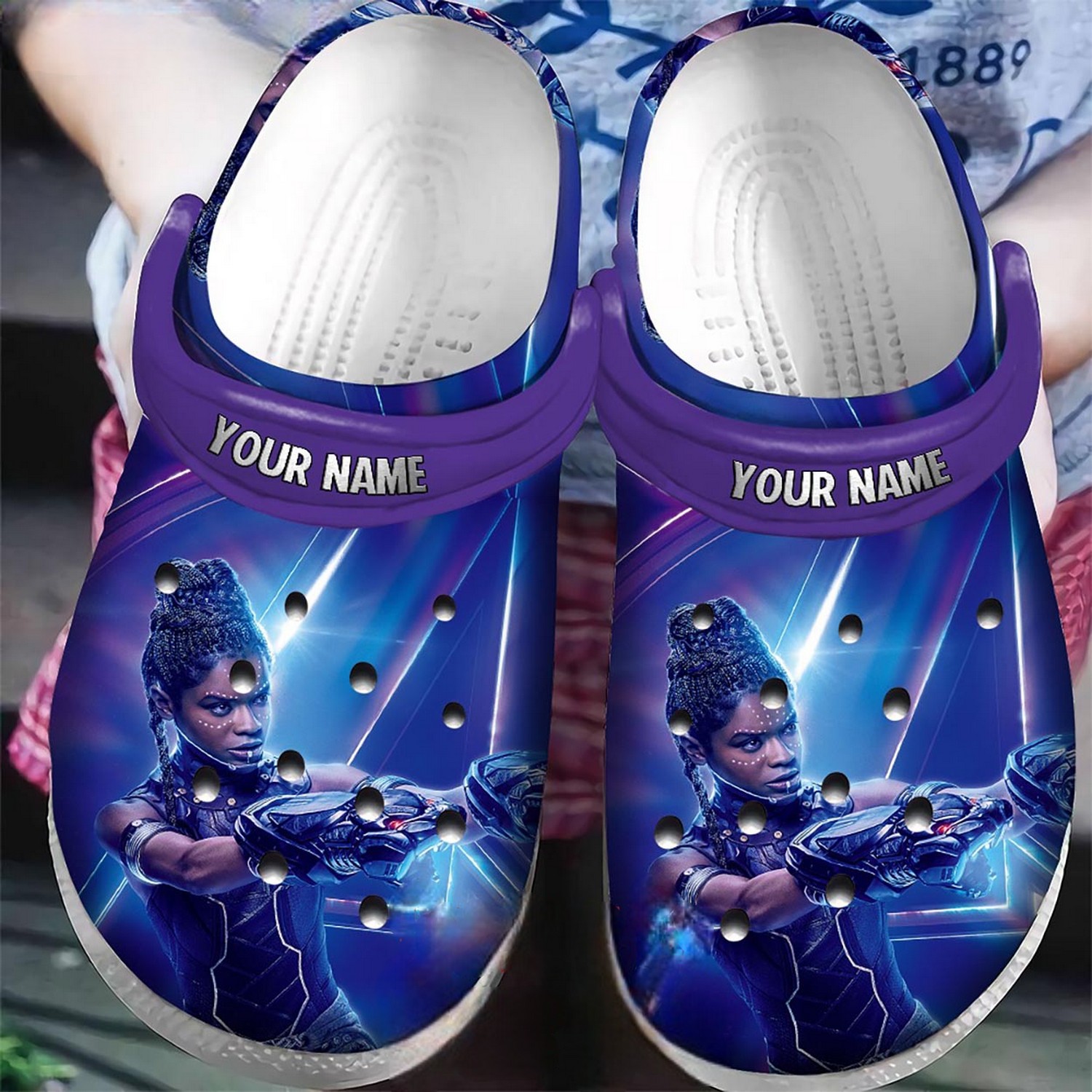 Custom Name Shuri Black Panther 2 Clogs For Kids & Adults