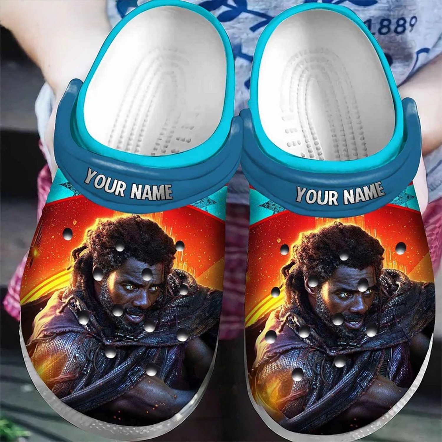 Custom Name Thor Love And Thunder Heimdall Red Clogs For Kids And Adults