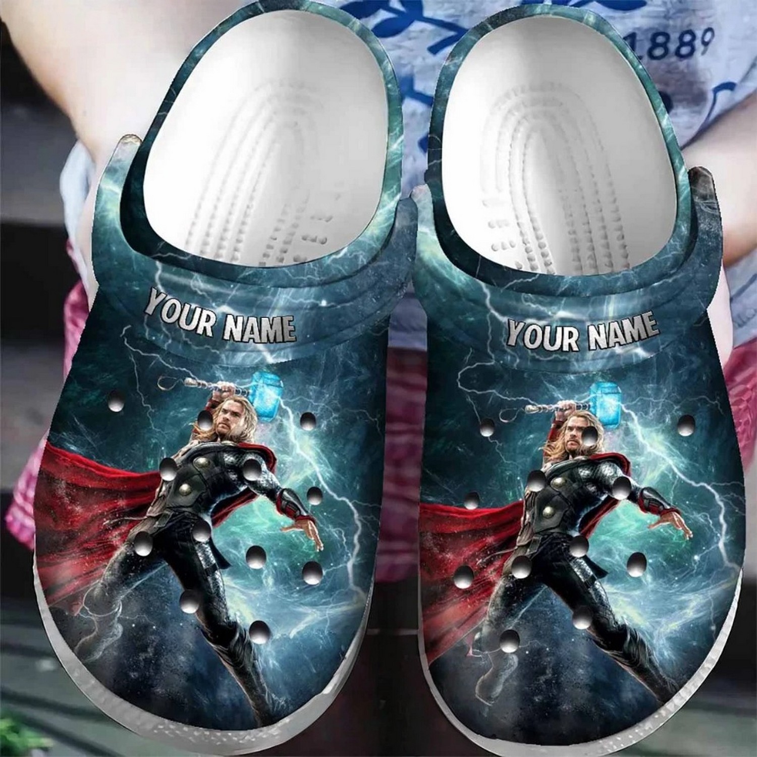 Custom Name Thor Storm Clogs For Kids & Adults