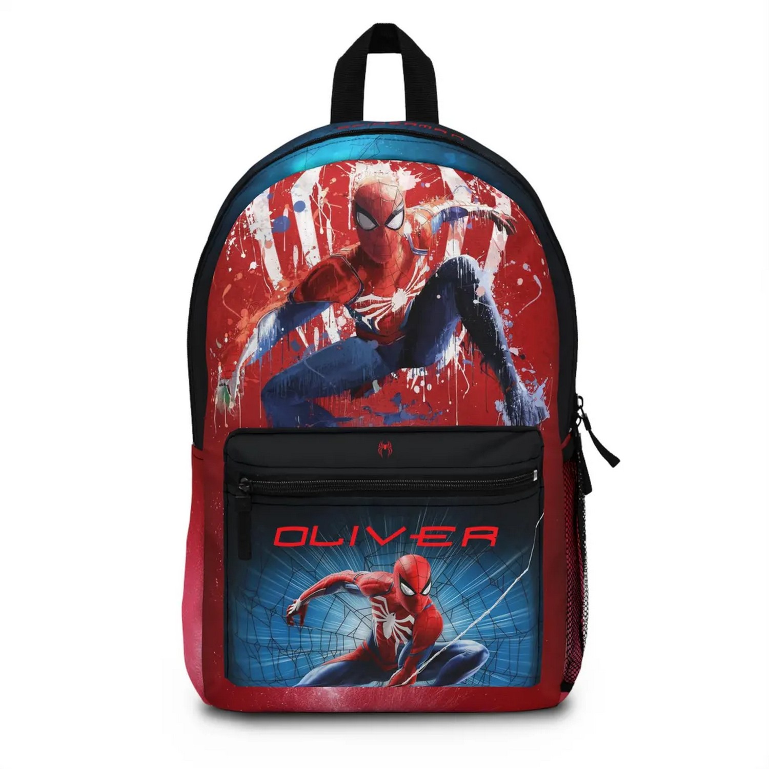 Custom Name Spiderman Backpack For Kids