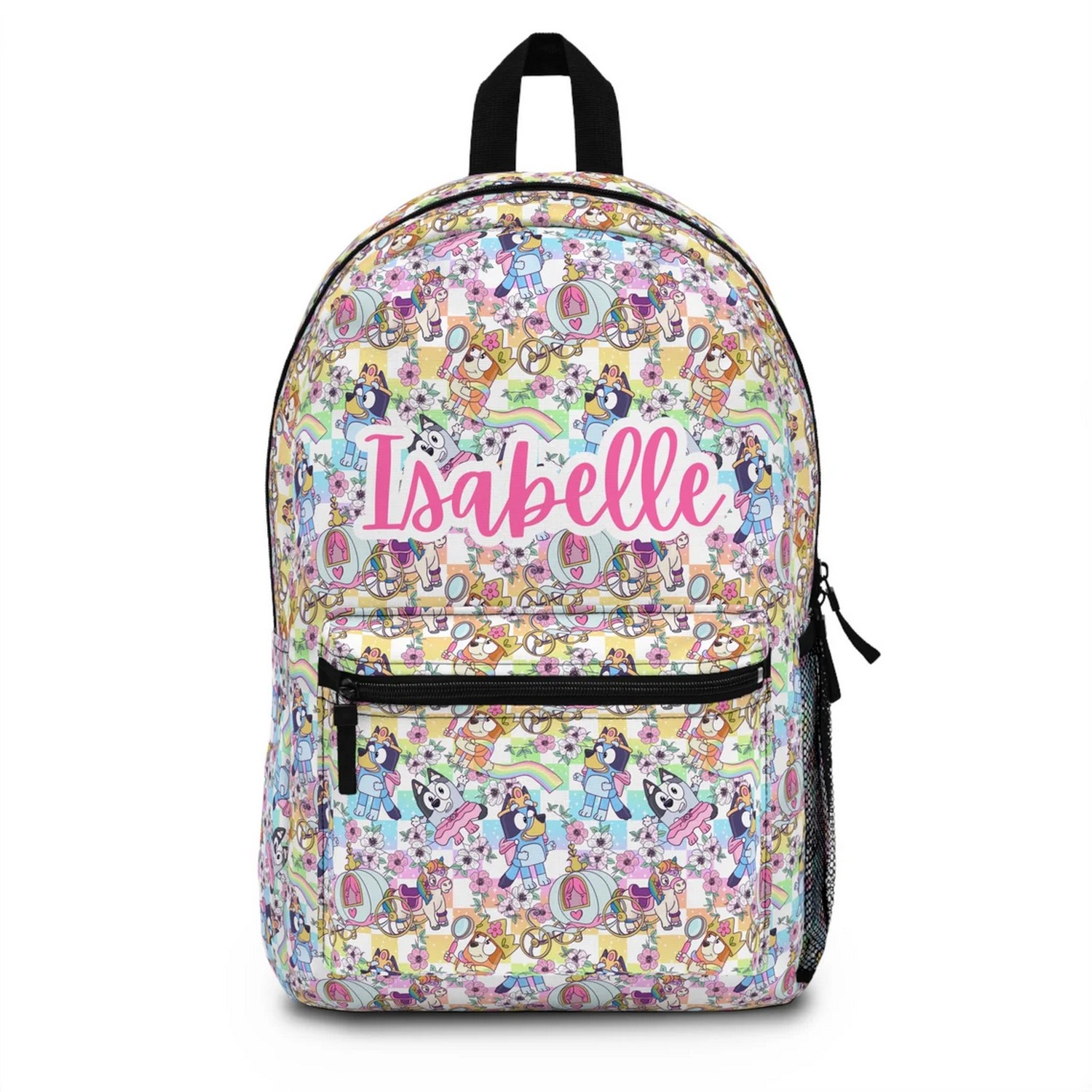Custom Name Tiny Cute Bluey Pattern Backpack