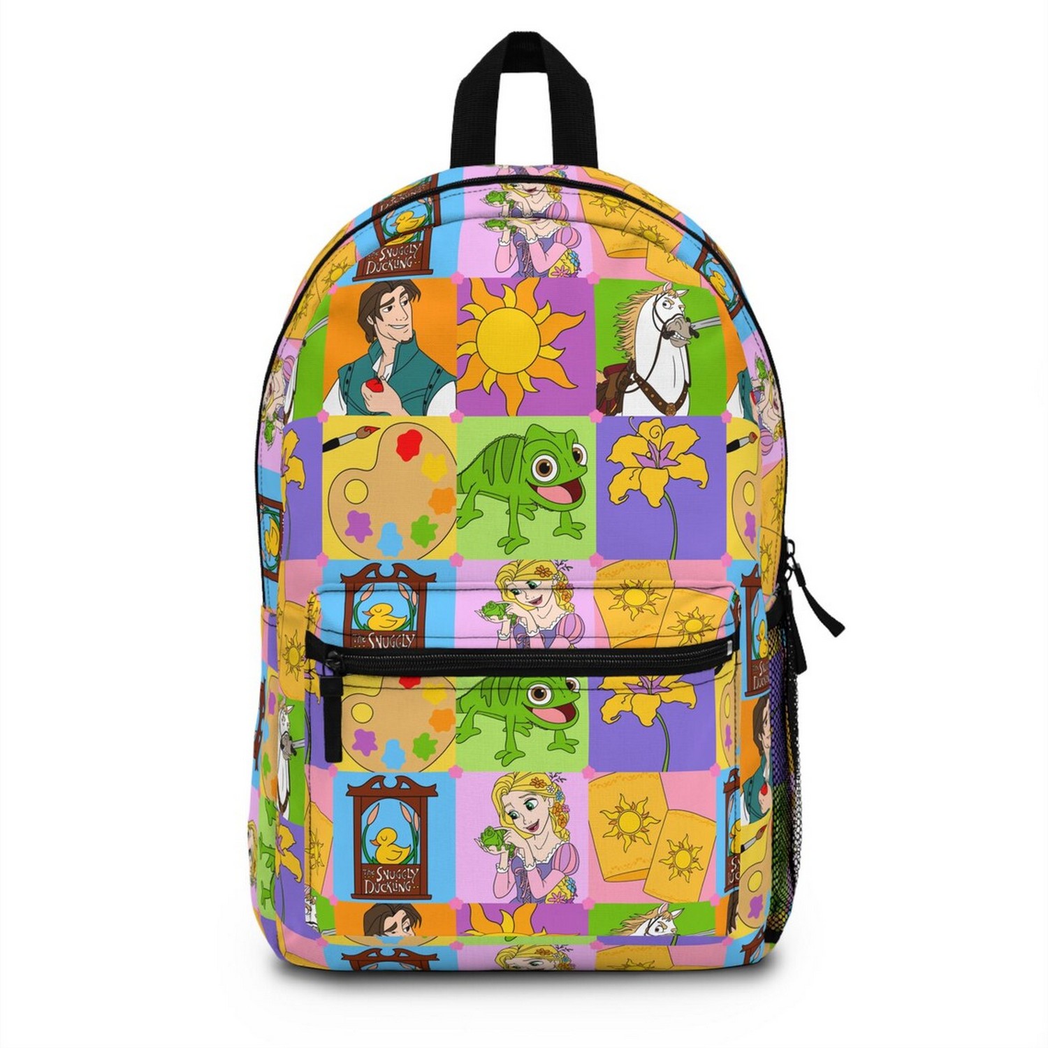 Disney Tangled Characters Colorful Pattern Backpack