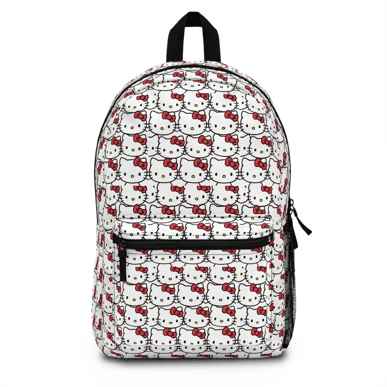 Hello Kitty Pattern White Backpack