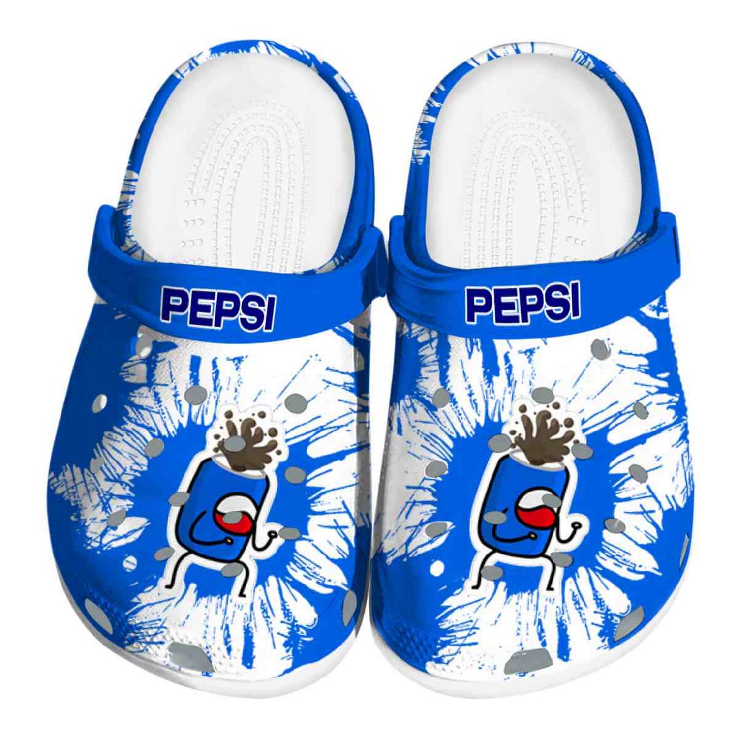 Pepsi Splatter Graphics Clogs For Kids & Adults