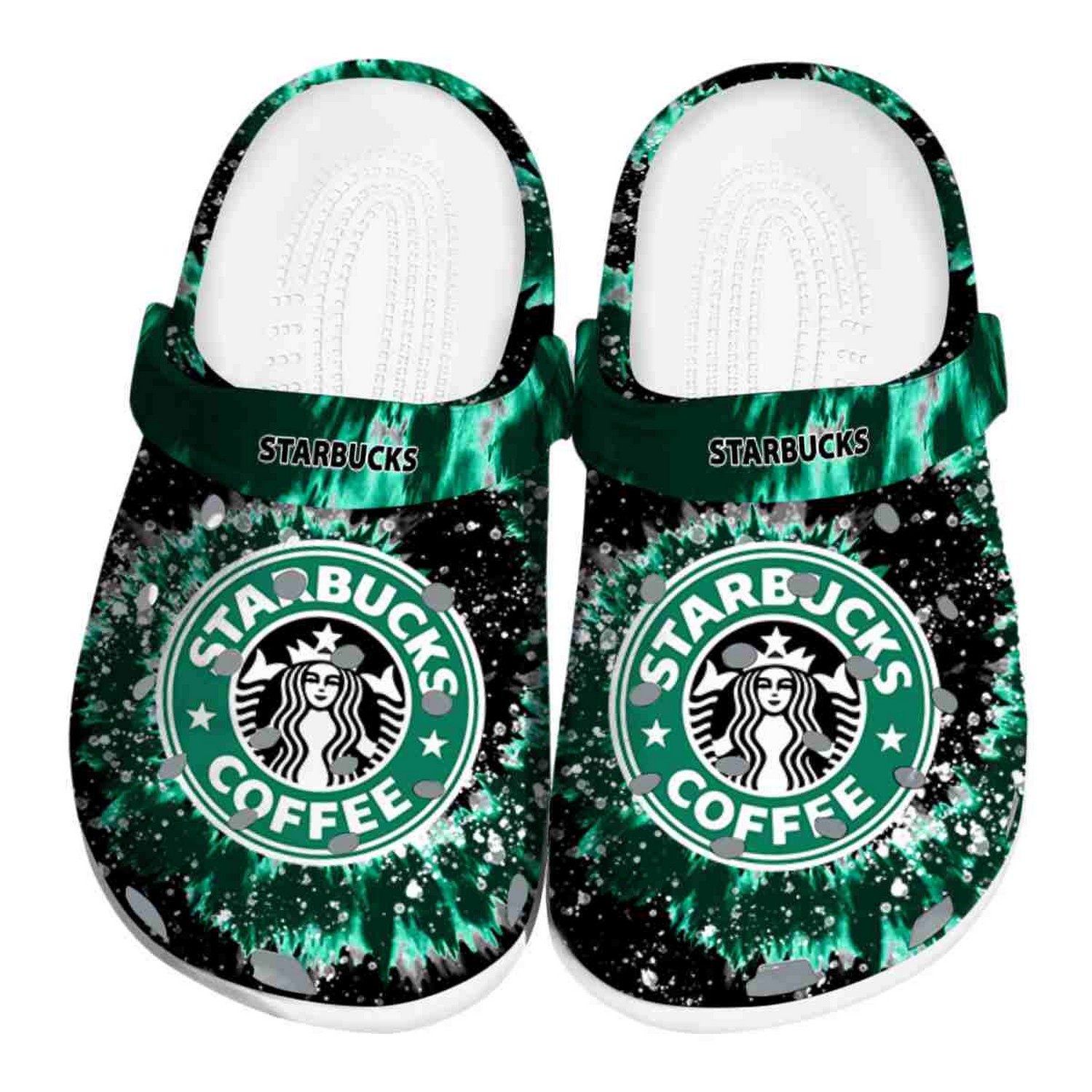Starbucks Radiant Burst Effect Clogs For Kids & Adults