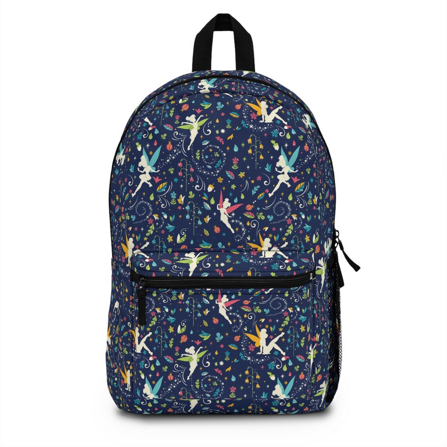 Tink Bell Disney Dack Bue Tiny Pattern Backpack