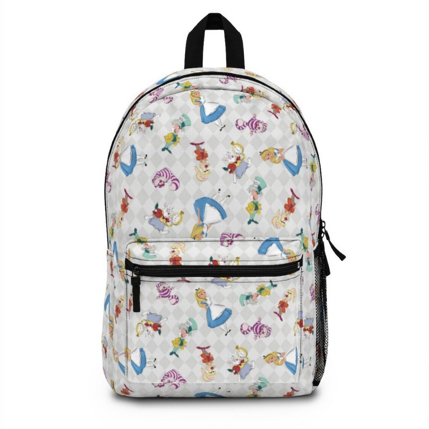 Tiny Disney Alice In Wonderland Pattern Backpack