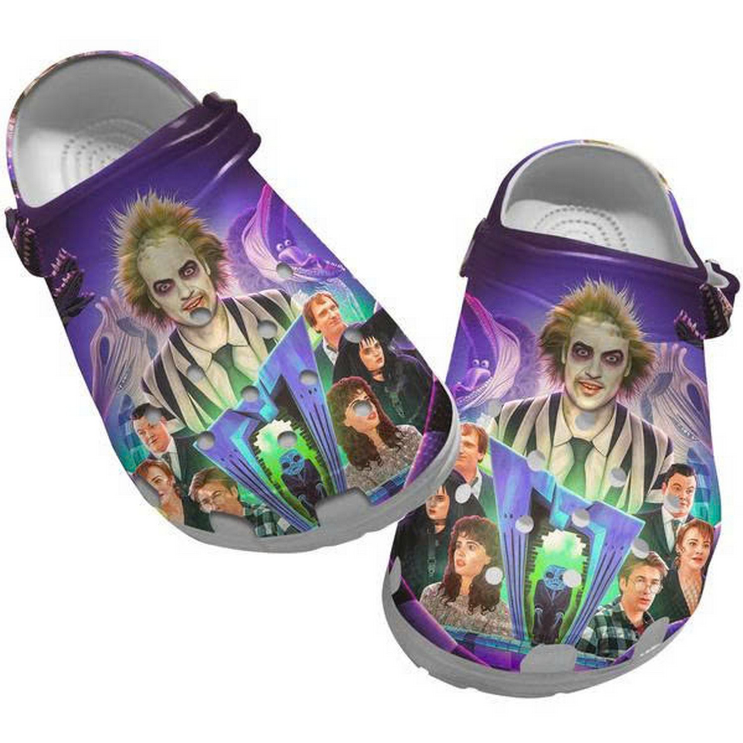 Beetlejuice Movie And Characters Clogs For Kids & Adults