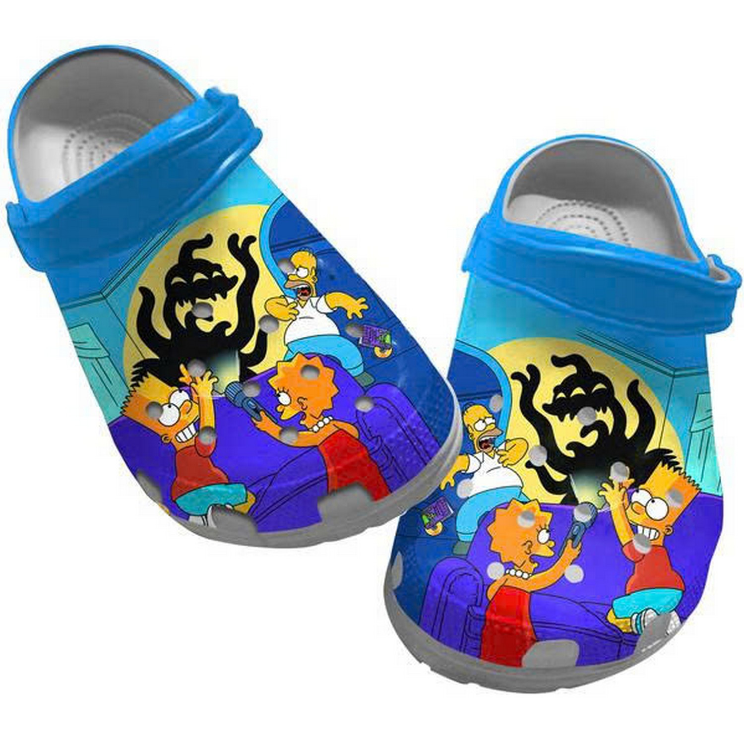 Funny Time The Simpsons Family Clogs For Kids & Adults