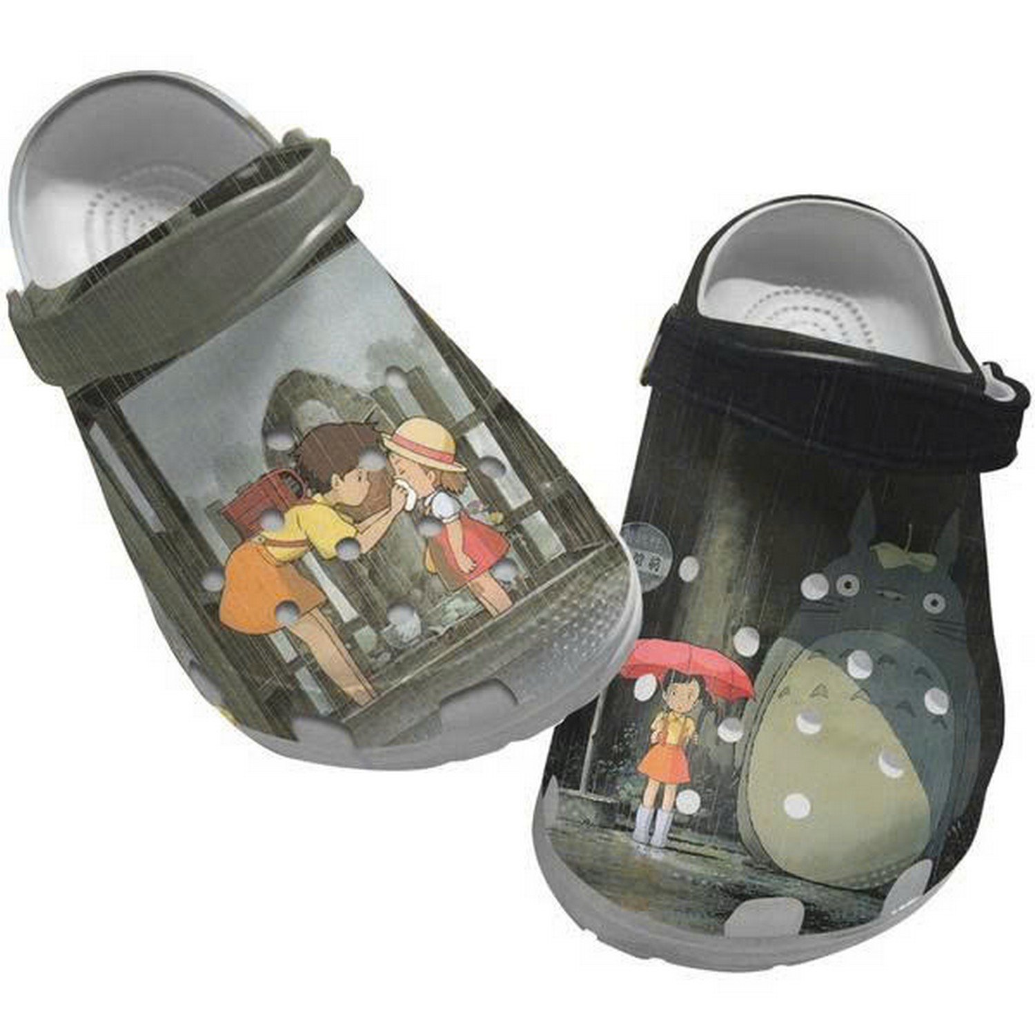 My Neighbor Totoro In The Rain Clogs For Kids & Adults