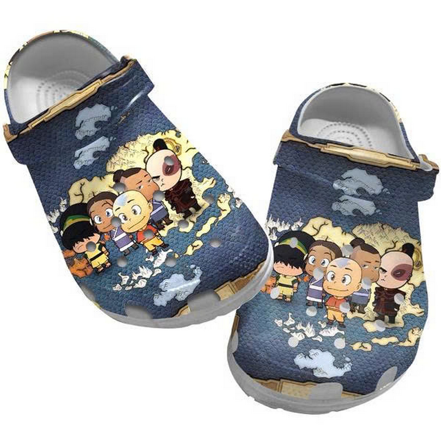 The Last Airbender Chibi Cute Characters Clogs For Kids & Adults