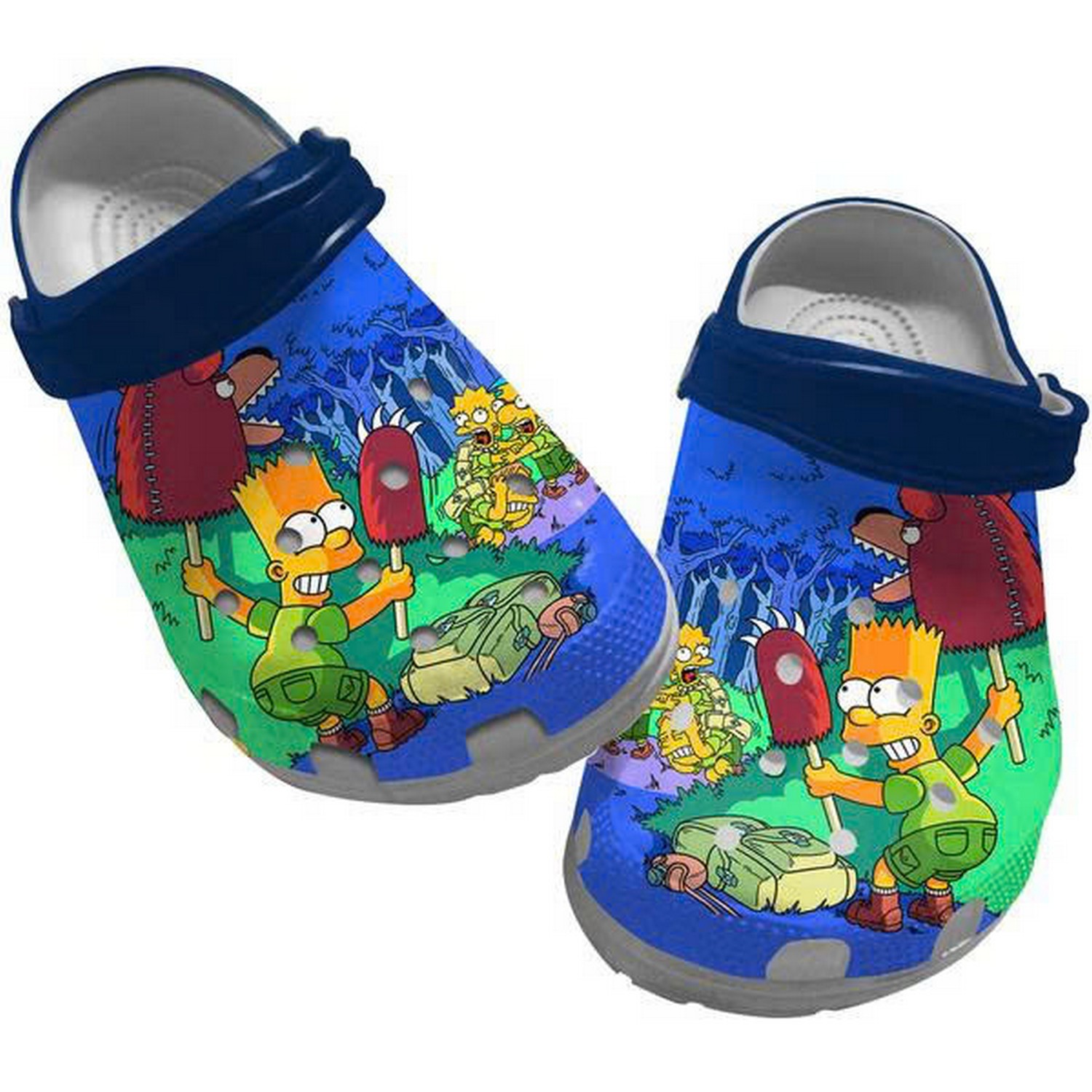 The Simpsons Scare In The Woods Clogs For Kids & Adults