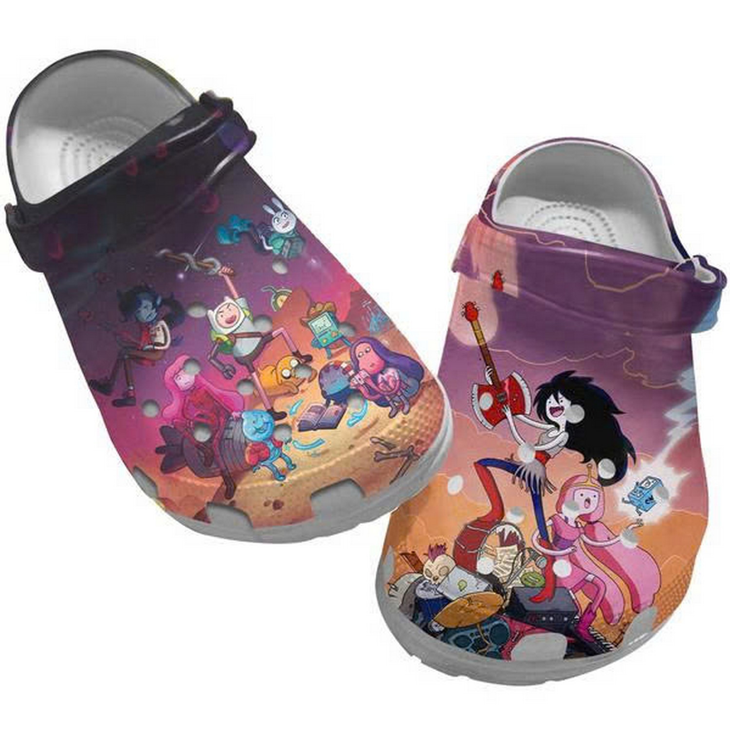 Adventure Time Funny Musicband Clogs For Kids And Adults
