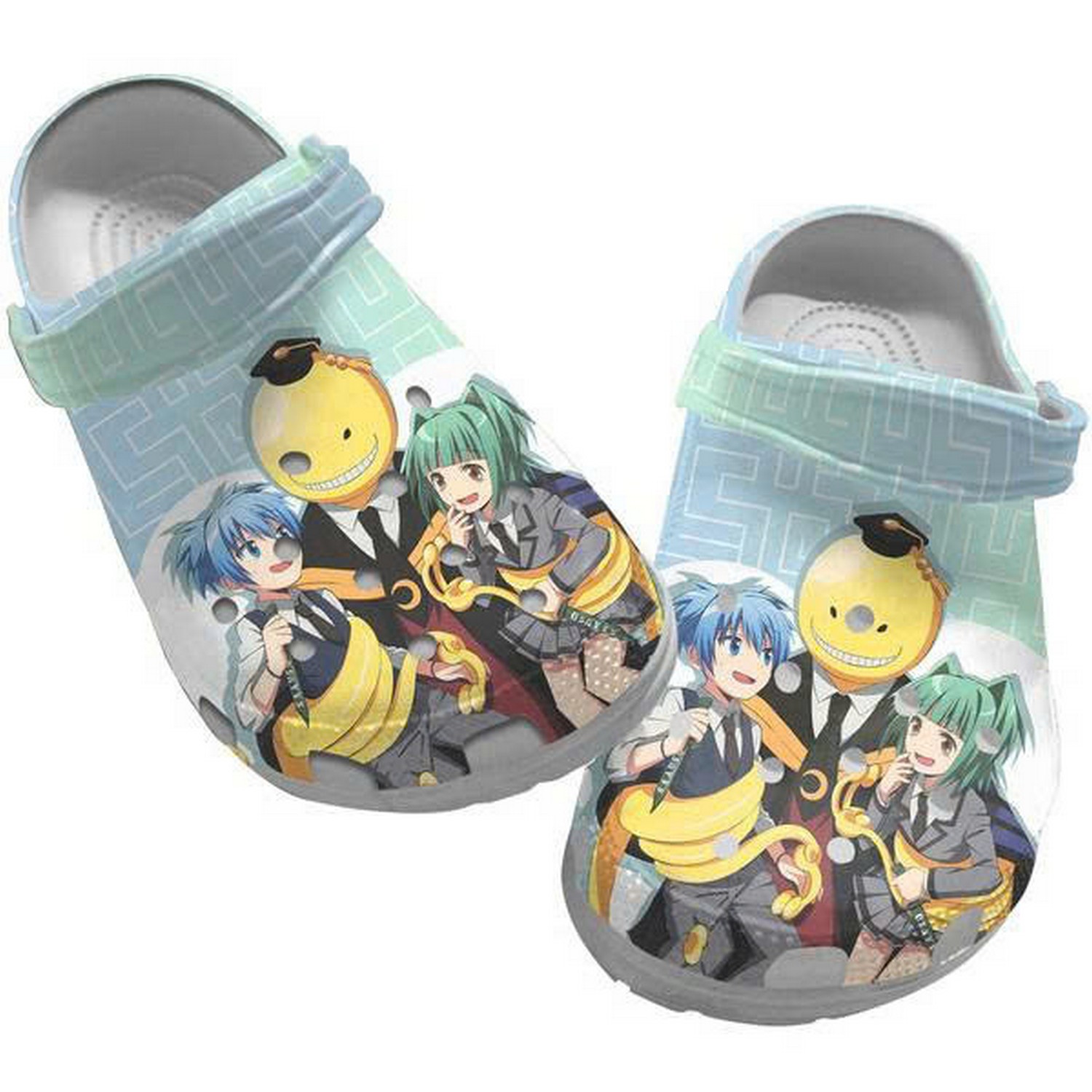 Assassination Classroom Koro And Yukiko And Shiota Clogs For Kids And Adults