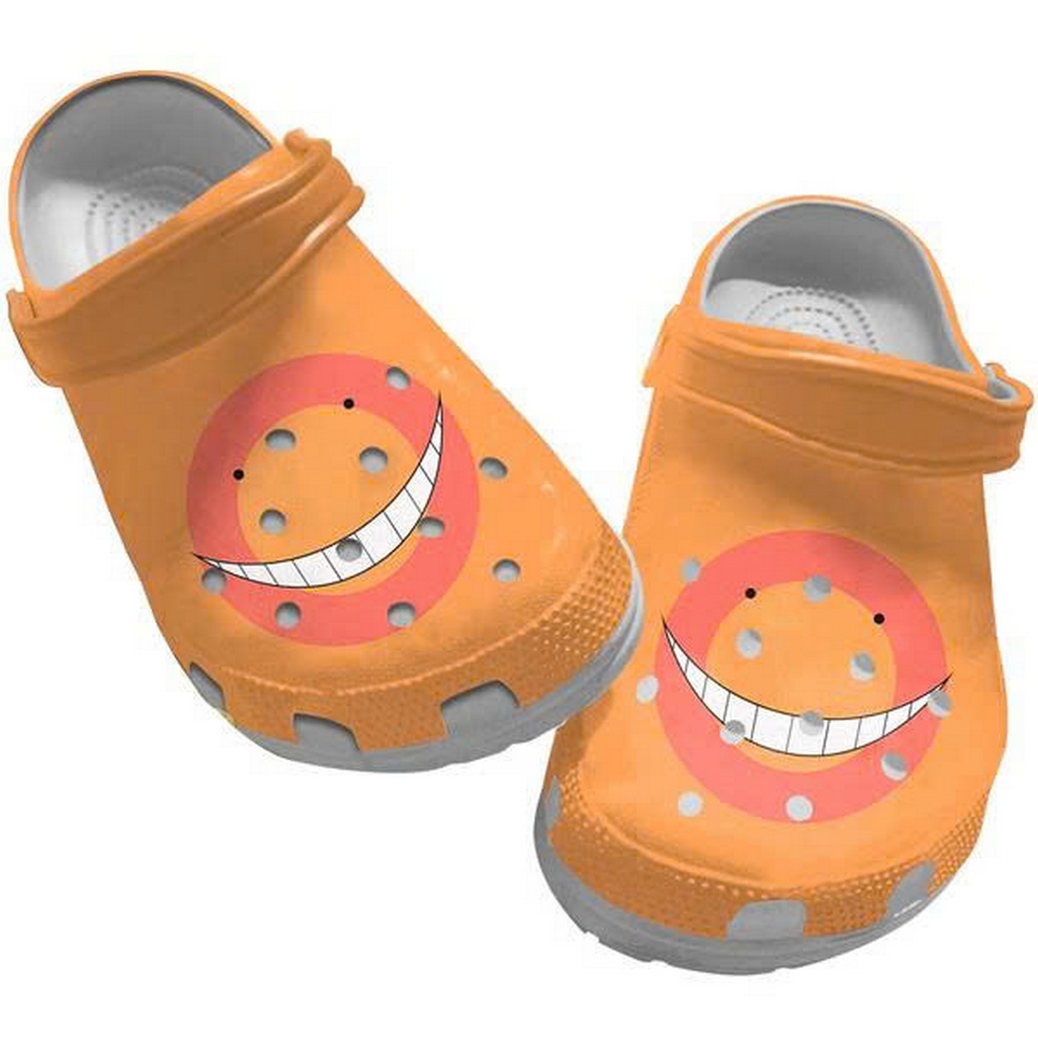 Assassination Classroom Koro Orange Smile Face Clogs For Kids And Adults
