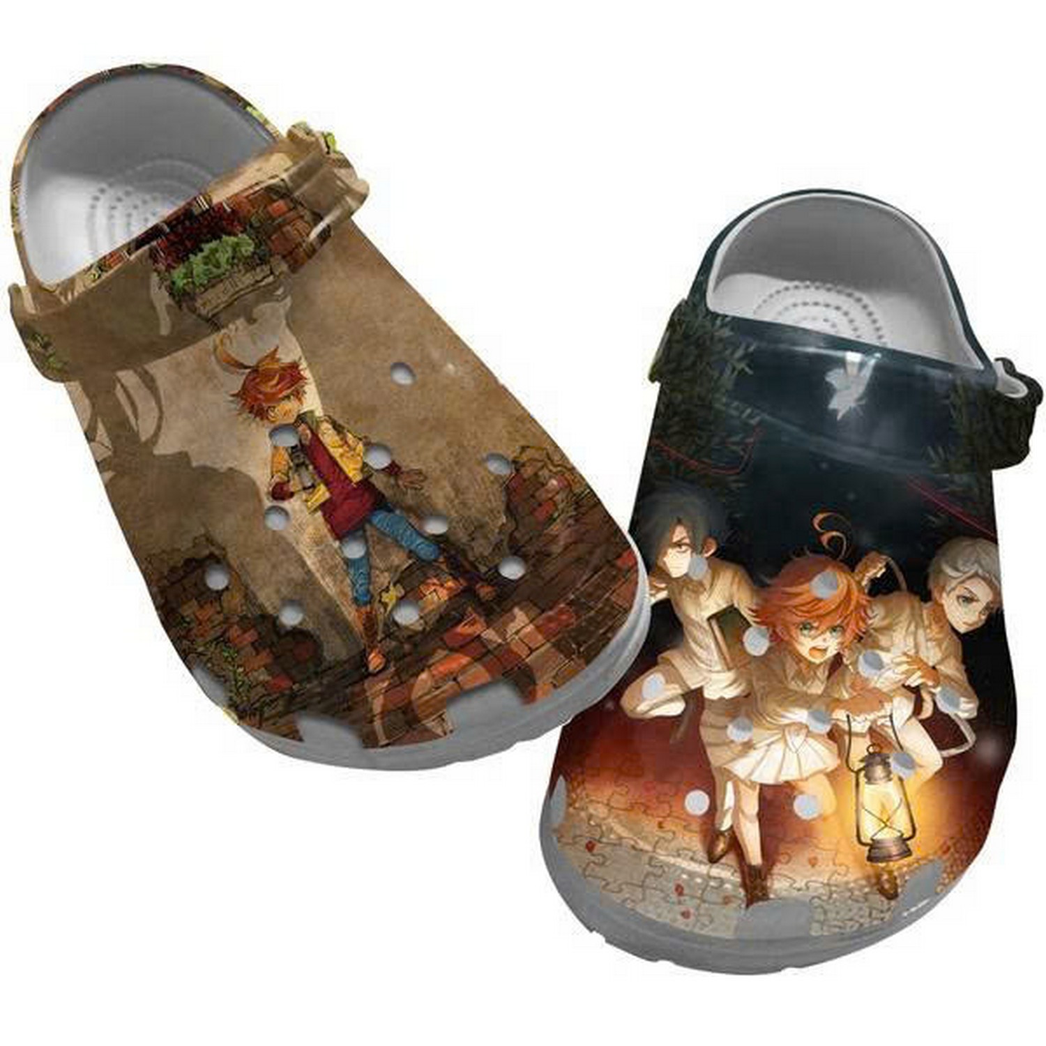 Cute Characters Anmie The Promised Neverland Clogs For Kids & Adults