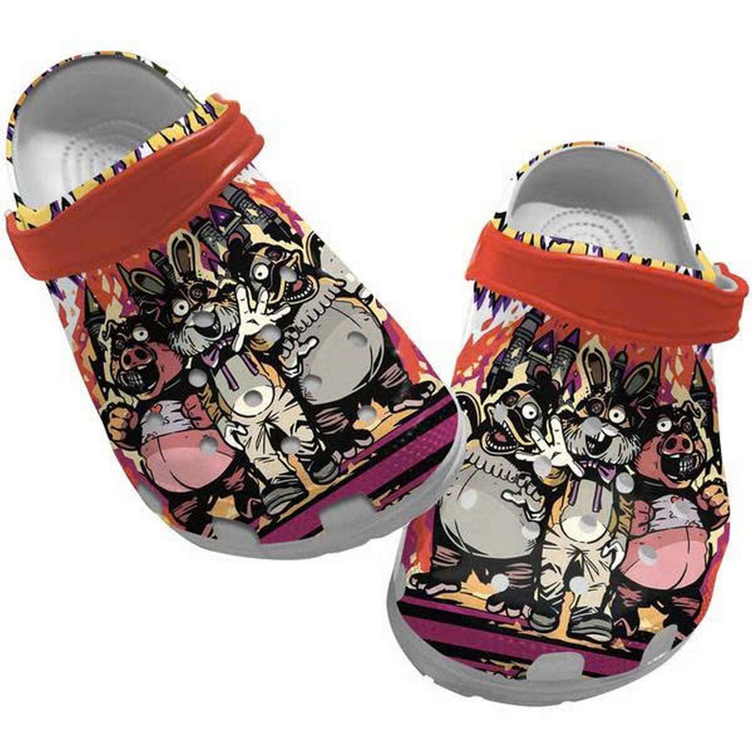 Dark Deception Game Animal Characters 2d Picture Clogs For Kids And Adults