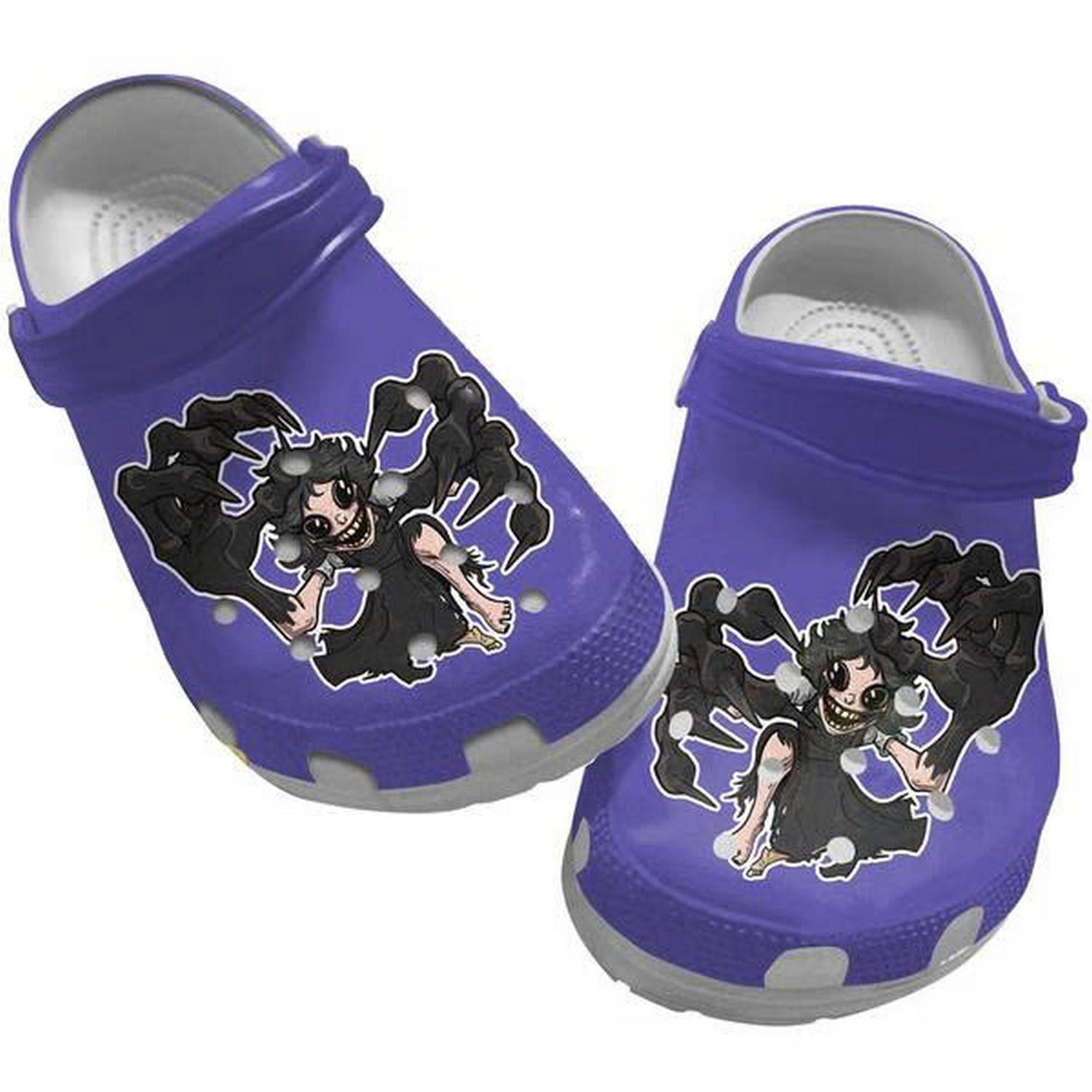 Dark Deception Game Devil Hands Bierce Simple Blue Clogs For Kids & Adults