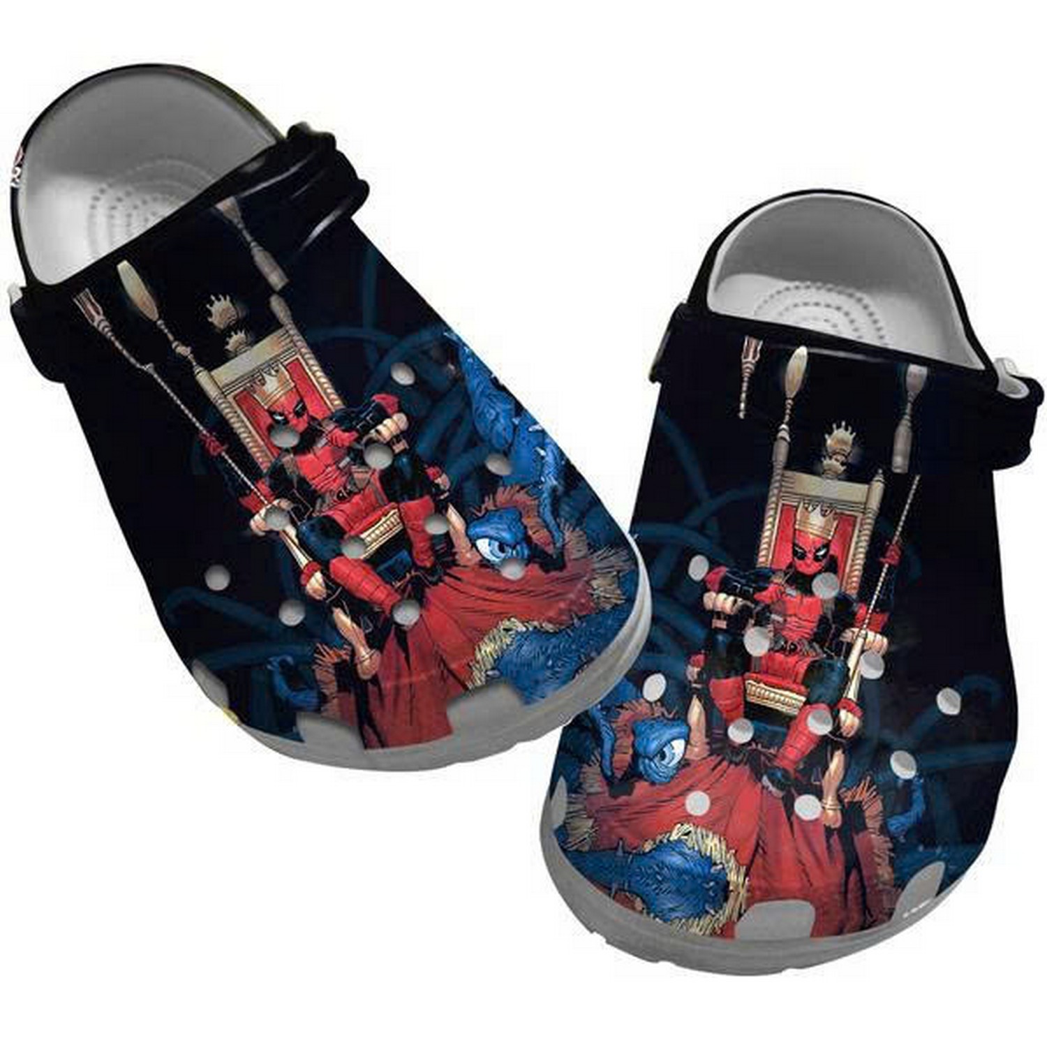 Funny King Deadpool Clogs For Kids And Adults