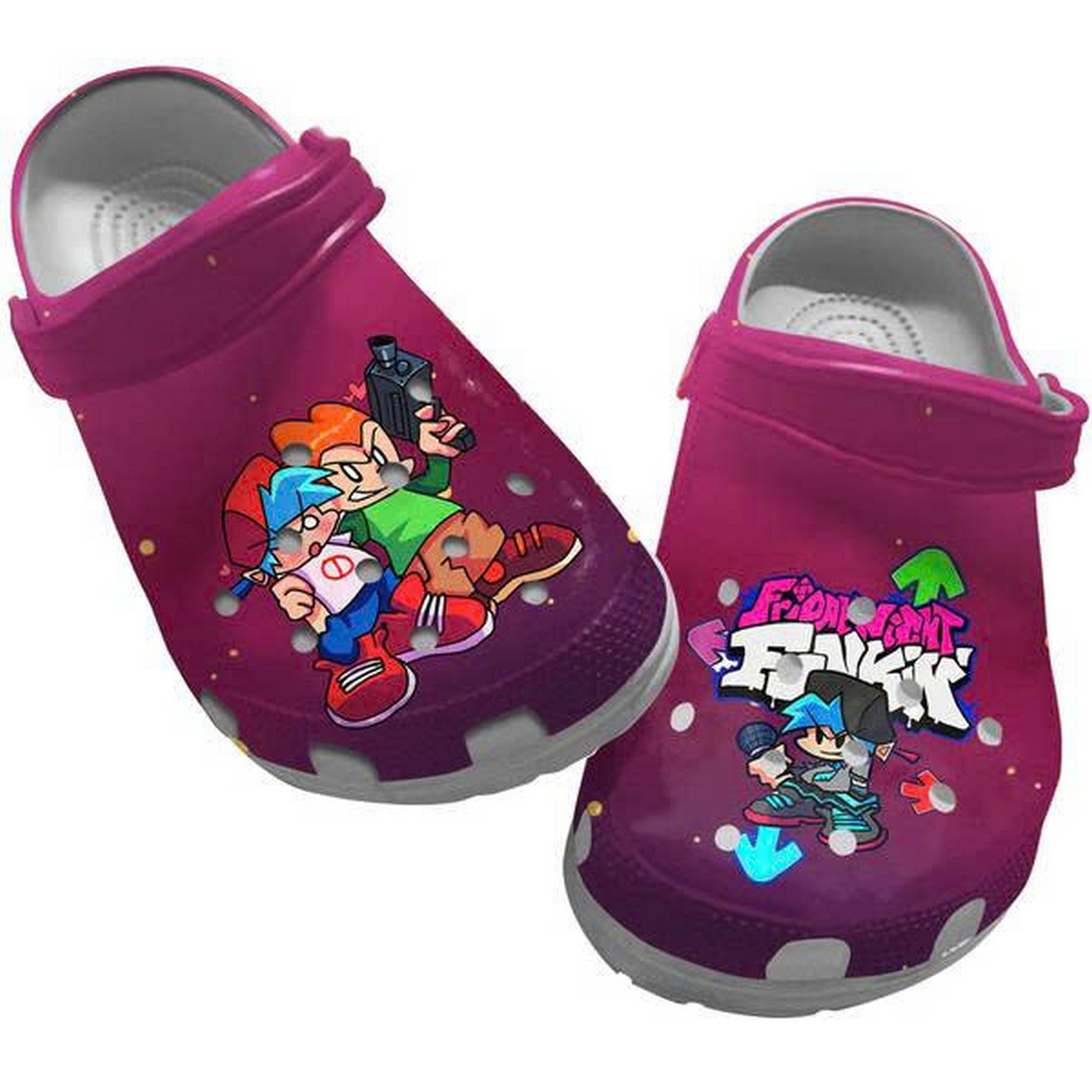 Game Friday Night Funkin Characters Play Music Clogs For Kids And Adults