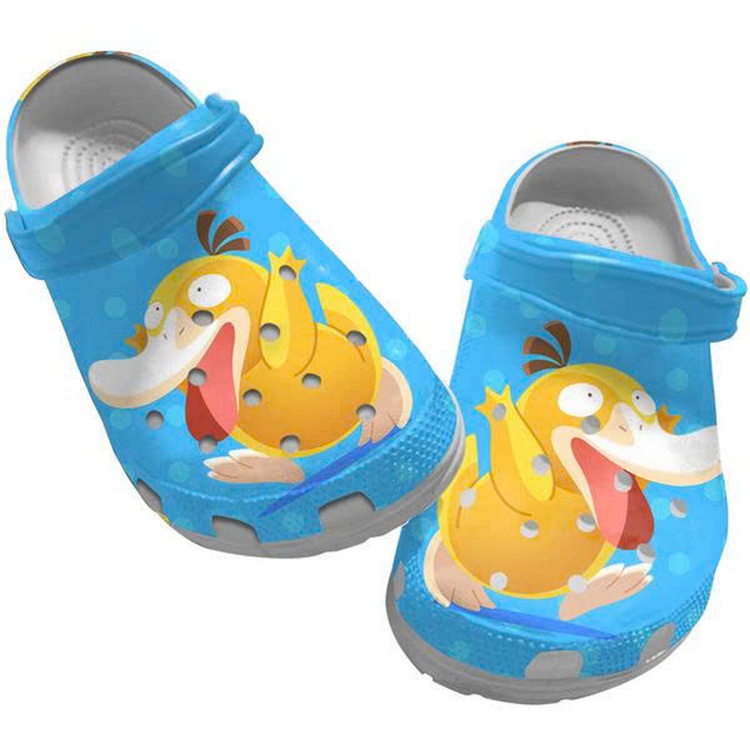Happy Koduck Pokemon Psyduck Blue Clogs For Kids & Adults