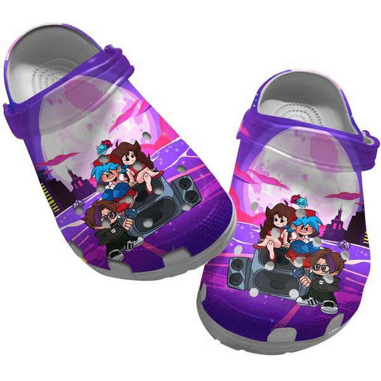 Music Game Friday Night Funkin Singing Everywhere Clogs For Kids & Adults
