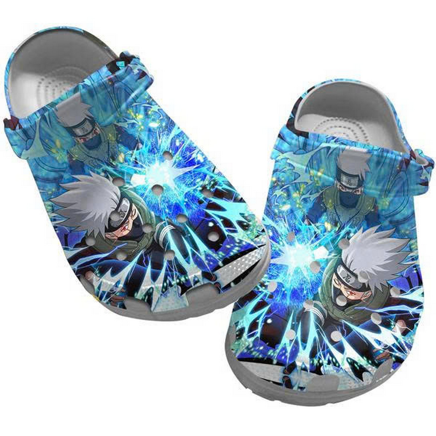 Naruto Hatake Kakashi Creat Lightning Clogs For Kids & Adults
