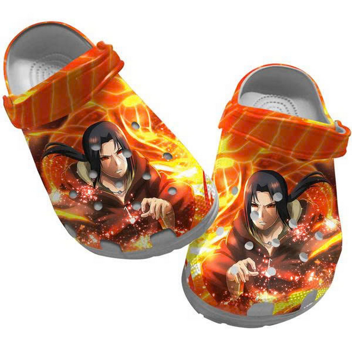 Sasuke Uchicha Burst Of Power Clogs For Kids And Adults