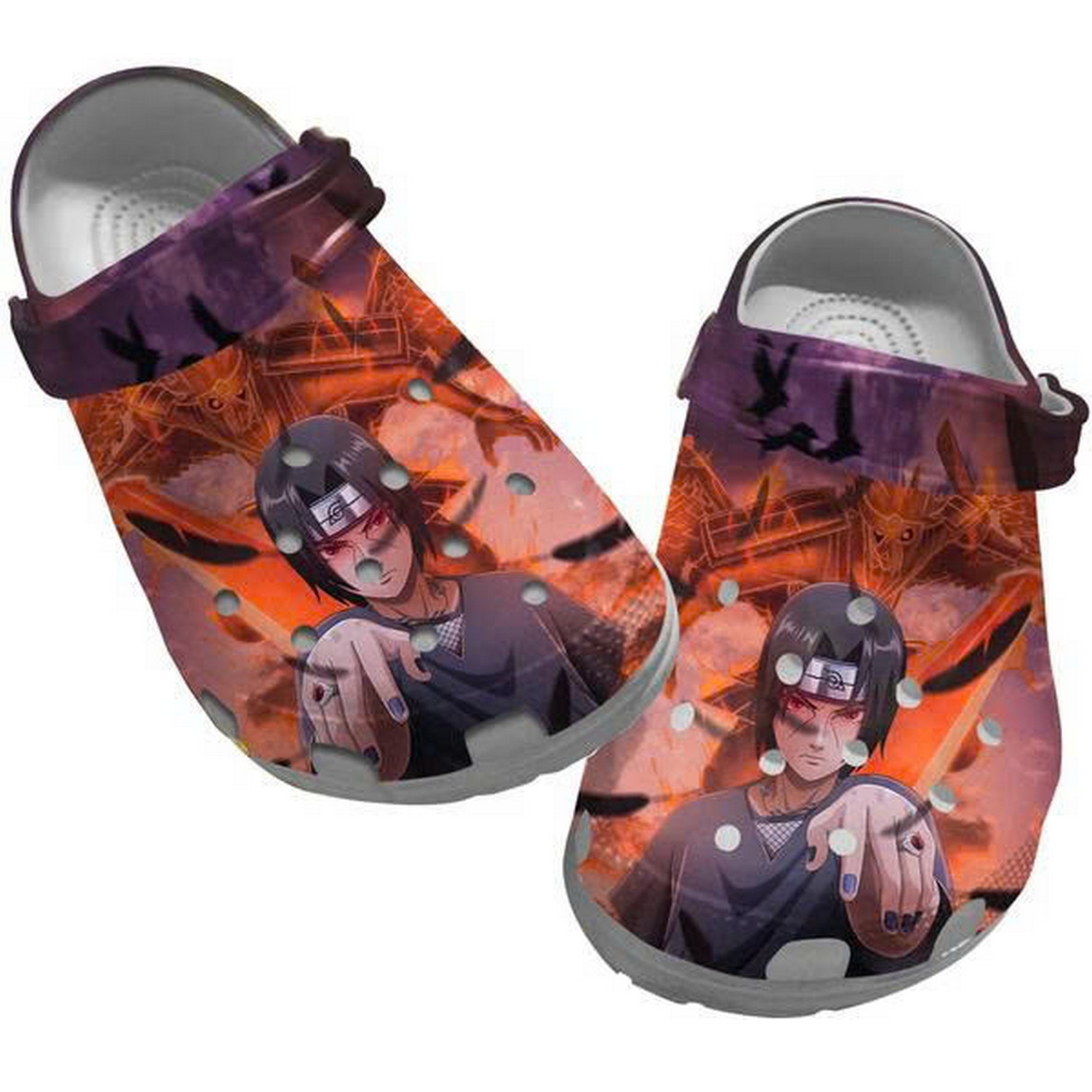 Sasuke Uchicha Powerful Clogs For Kids & Adults