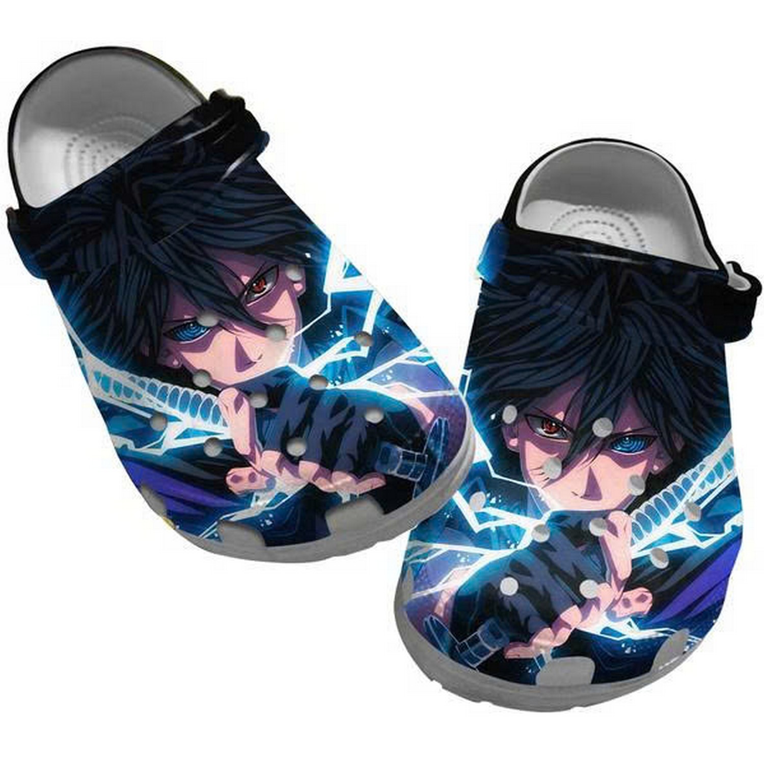 Sasuke Uchiha Naruto Strange Eyes Clogs For Kids And Adults