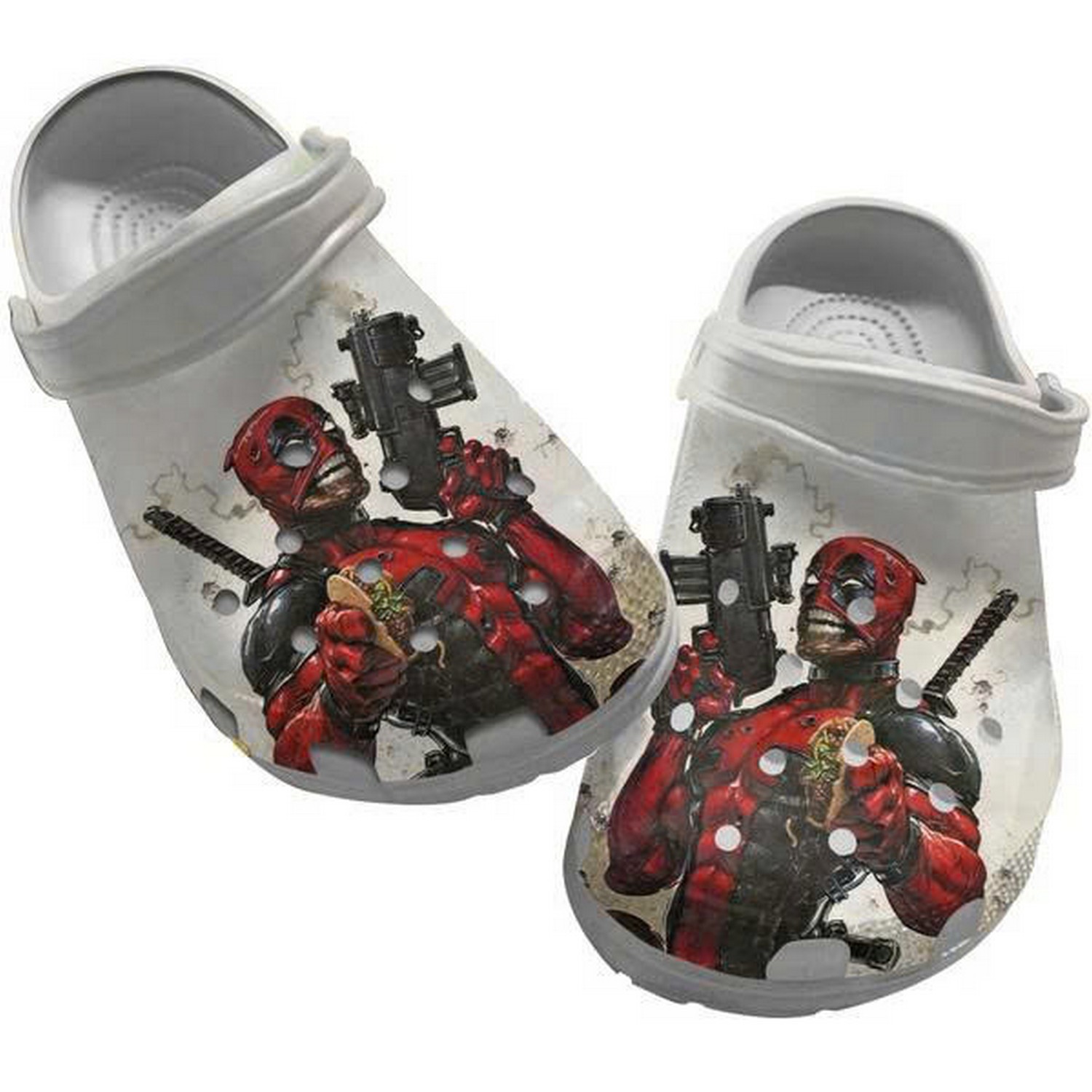 Scare Devil Deadpool Clogs For Kids And Adults