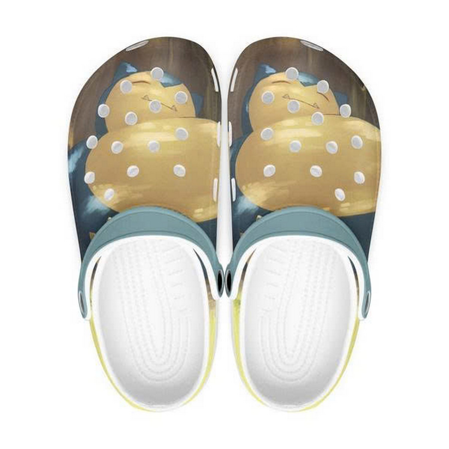 Sleeping Big Stomuch Pokemon Clogs For Kids & Adults