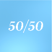 50/50