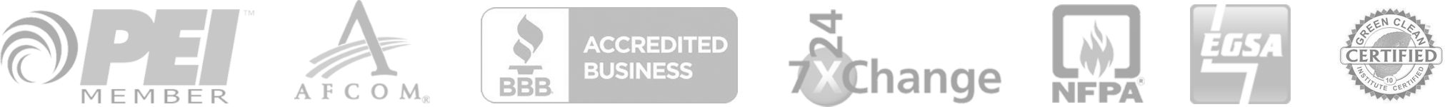 AXI Company Memberships: Petroleum Equipment Institute, AFCOM, Better Business Bureau, 7x24 Exchange, National Fire Protection Association, Electrical Generating Systems Association, and the Green Clean Institute.